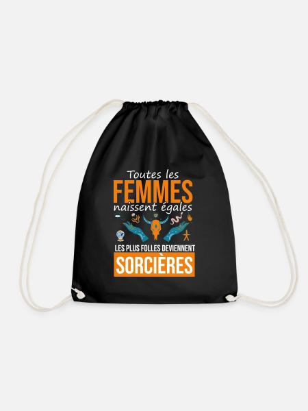 les plus folles deviennent sorcières - Sac de sport léger - noir