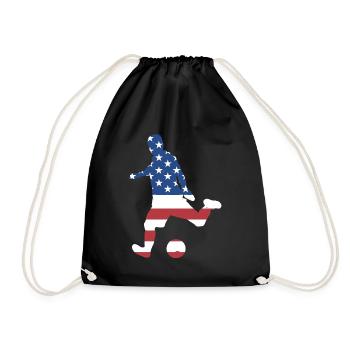 Sport Us Flag Futsal - Turnbeutel - Schwarz - Vorne