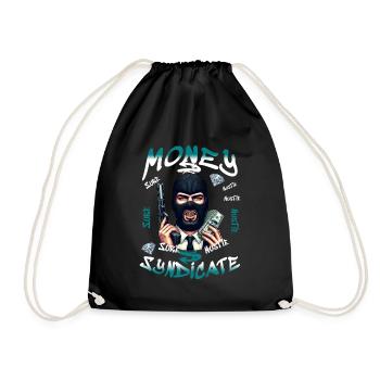 Money Syndicate - Drawstring Bag - black - Front