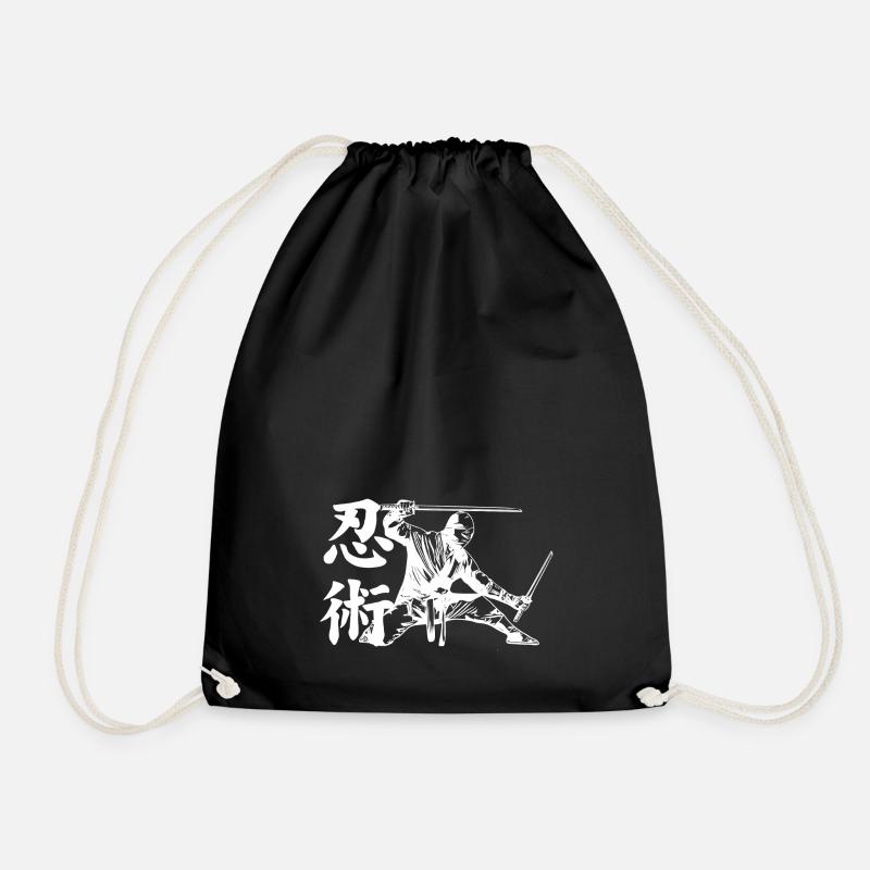 Ninjutsu - Drawstring Bag - black