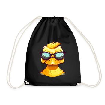 Baby duck - Drawstring Bag - black - Front
