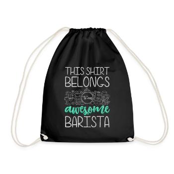 Barista portafilter espresso coffeeshop - Sac de sport léger - noir - Devant