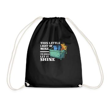 Cette petite lumière qui est la mienne, je vais la laisser briller - Sac de sport léger - noir - Devant