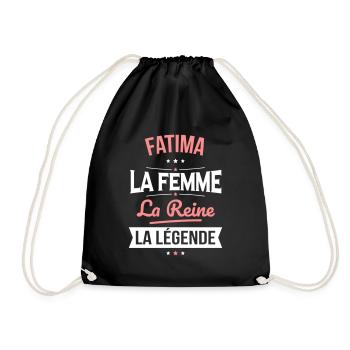Fatima - La Femme - La Reine - La Légende - Sac de sport léger - noir - Devant
