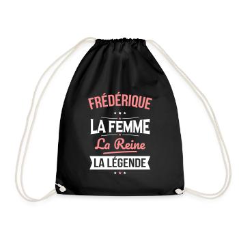 Frédérique - La Femme - La Reine - La Légende - Sac de sport léger - noir - Devant