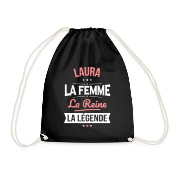 Laura - La Femme - La Reine - La Légende - Sac de sport léger - noir - Devant