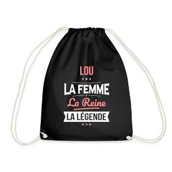 Lou - La Femme - La Reine - La Légende - Sac de sport léger - noir - Devant