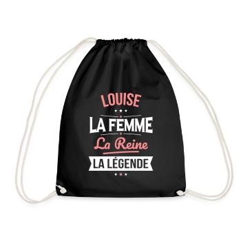 Louise - La Femme - La Reine - La Légende - Sac de sport léger - noir - Devant