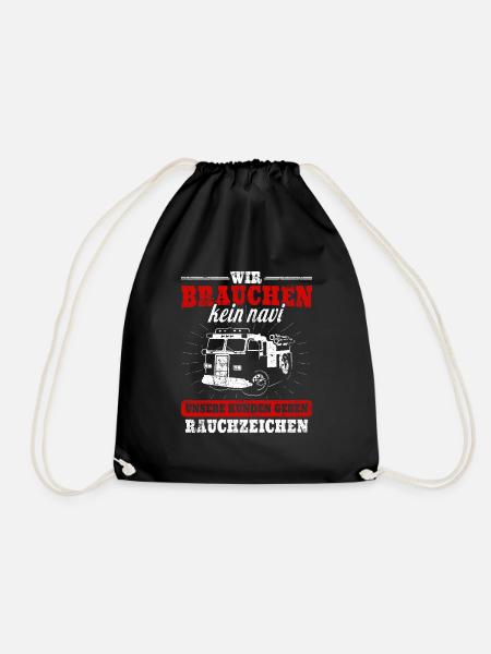 Feuerwehr Fahrzeug - Turnbeutel - Schwarz