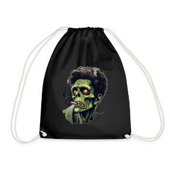 Stoner Halloween Zombie - Turnbeutel - Schwarz - Vorne