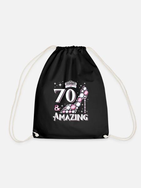 Stilvolles Schuh-Design zum 60. Geburtstag Frauen - Turnbeutel - Schwarz