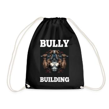 Français Bulldog Frenchie Bodybuilding Dog - Sac de sport léger - noir - Devant