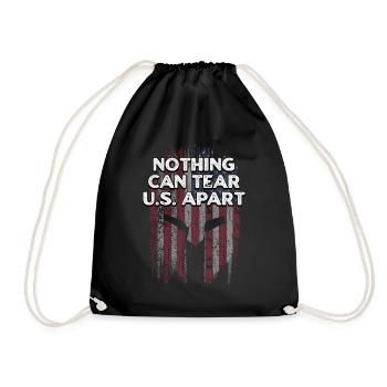 Nothing Can Tear US Apart Independence 4th of - Drawstring Bag - black - Front
