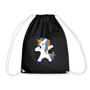 Dabbing Unicorn Dabbing Unicorn Dab idée cadeau - Sac de sport léger - noir - Devant