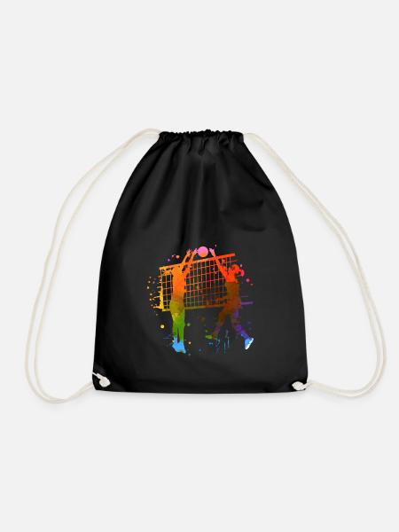 volleyball Design for a fans of volleyball - Turnbeutel - Schwarz