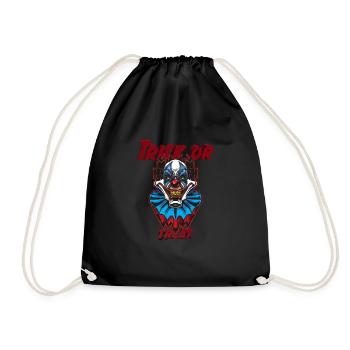helloween Horror Clown - Turnbeutel - Schwarz - Vorne
