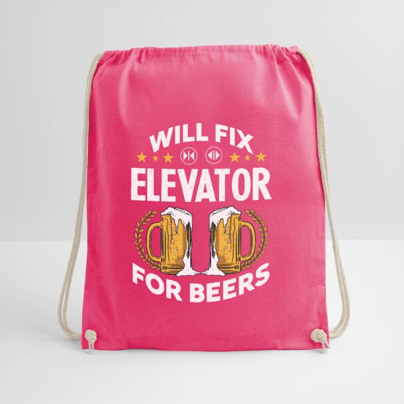 Will Fix Elevators - Elevator Mechanic Beer Turnbeutel