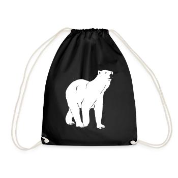 Ours polaire - ours polaire - arctique - Sac de sport léger - noir - Devant