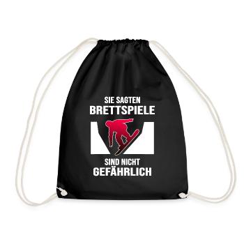 Snowboard Snowboarder Snowboard-Brett freestyle - Turnbeutel - Schwarz - Vorne