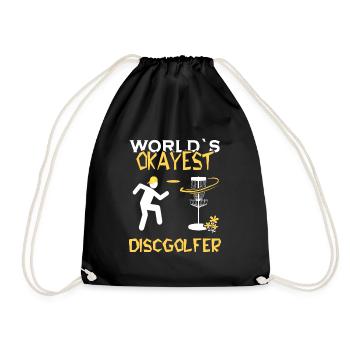 Frisbee Ultimate-Frisbee Discgolfer Frisbee - Drawstring Bag - black - Front
