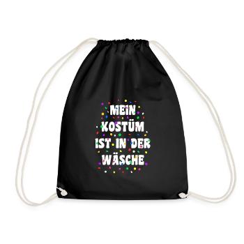 Mein Kostüm ist in der Wäsche - Turnbeutel - Schwarz - Vorne