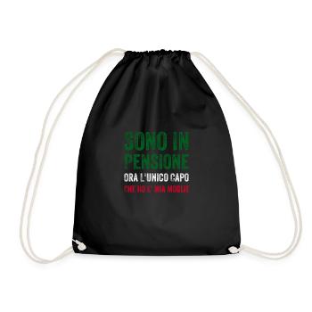 Sono in pensione ora l’unico capo che ho e' mia - Sac de sport léger - noir - Devant