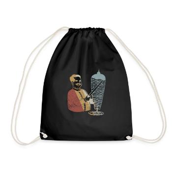 Doner Kebab Retro Style Vintage - Sac de sport léger - noir - Devant