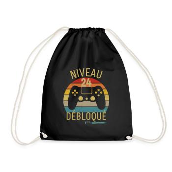 Niveau 24 Débloqué - Sac de sport léger - noir - Devant