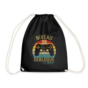 Niveau 39 Débloqué - Sac de sport léger - noir - Devant