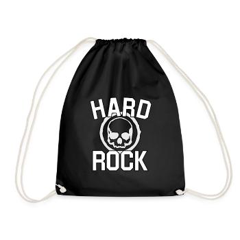 Hard Rock Skull Heavy Metal, Idée Cadeau Punk - Sac de sport léger - noir - Devant