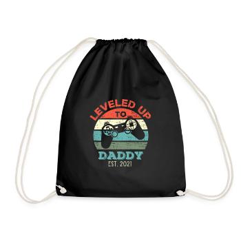 Leveled Up To Daddy Amusant Papa Gamer - Sac de sport léger - noir - Devant