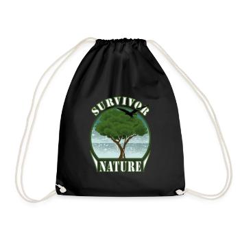 Survivalist Nature Tree Eagle Environment - Sac de sport léger - noir - Devant