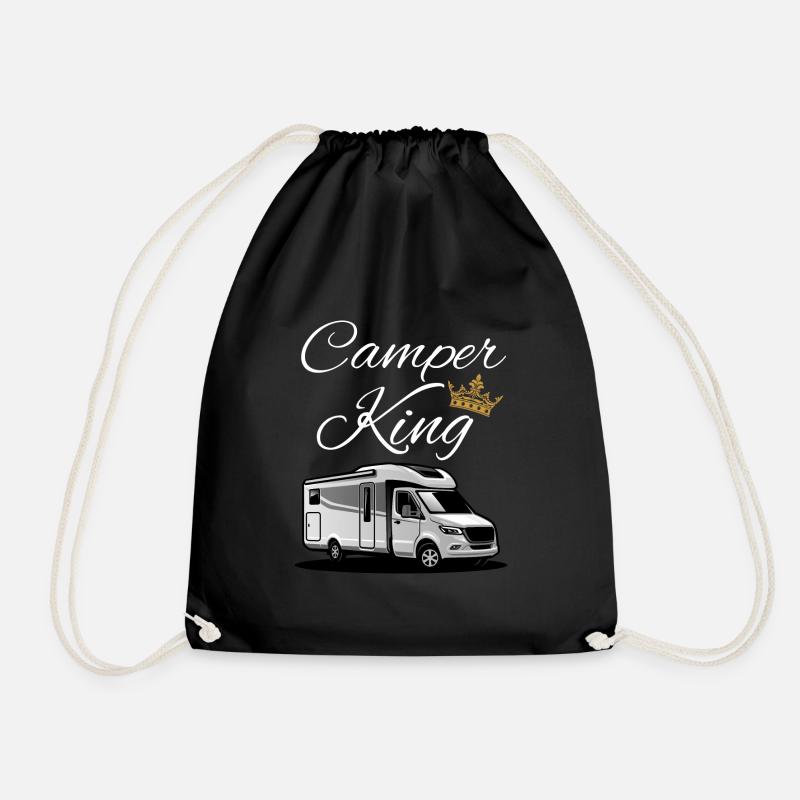 Camper King-Camper König - Turnbeutel - Schwarz