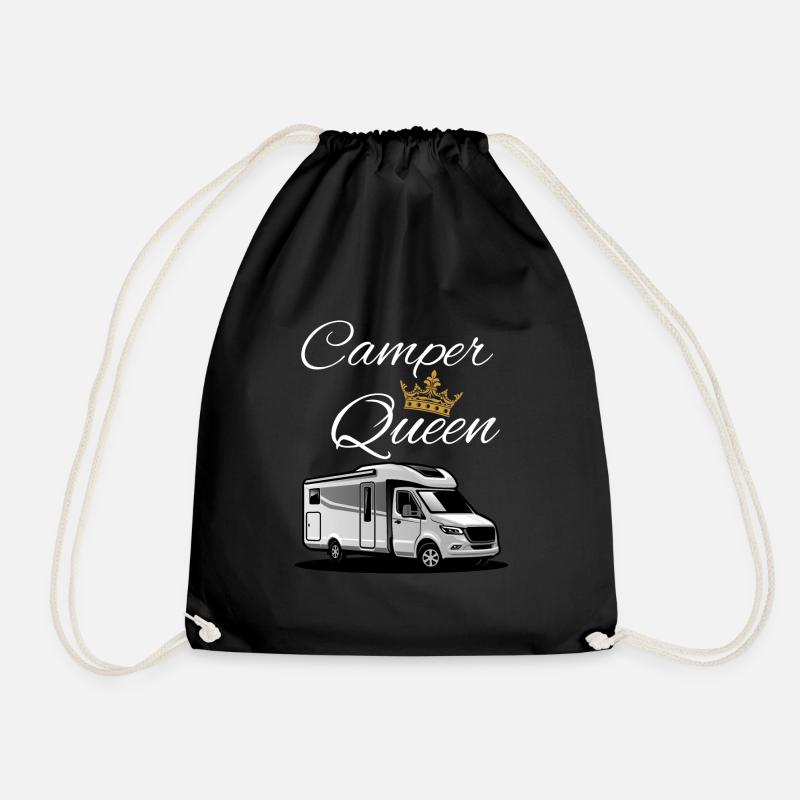 Camper Queen-Camper Königin - Turnbeutel - Schwarz