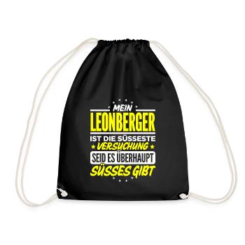 LEONBERGER - gibt - Turnbeutel - Schwarz - Vorne