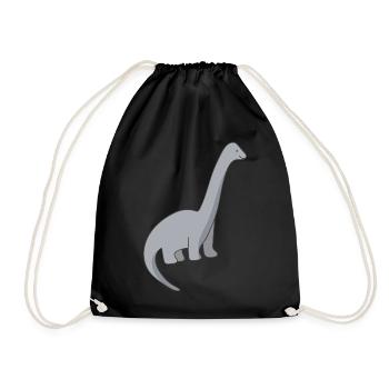 Dinosaure Dino - Sac de sport léger - noir - Devant