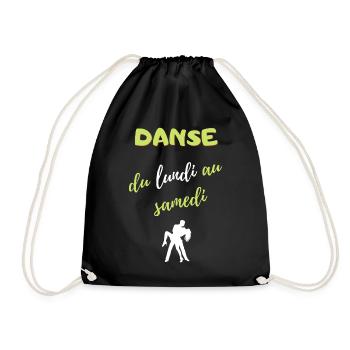 Danse du lundi au samedi - Sac de sport léger - noir - Devant