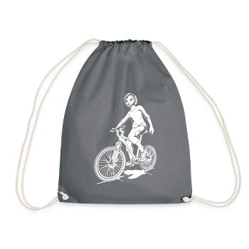 « Ride Free » - La chemise parfaite pour les vététistes - Sac de sport léger - gris - Devant