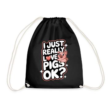 Animal cochon - Sac de sport léger - noir - Devant