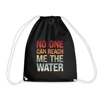 Denglisch Niemand Kann Mir Das Wasser Reichen - Turnbeutel - Schwarz - Vorne
