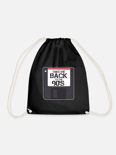 Take Me Back to the 90's Vintage - Turnbeutel - Schwarz