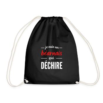 Je suis un Béarnais qui déchire - Sac de sport léger - noir - Devant