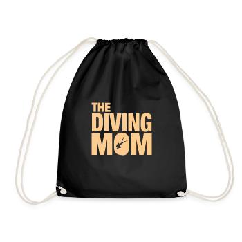 Diving Woman, The Diving Mom - Turnbeutel - Schwarz - Vorne
