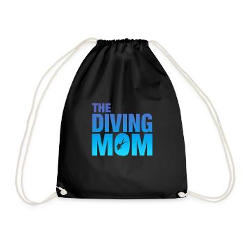 The Diving Mom - Turnbeutel - Schwarz - Vorne