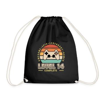 Level 14 ans - Sac de sport léger - noir - Devant