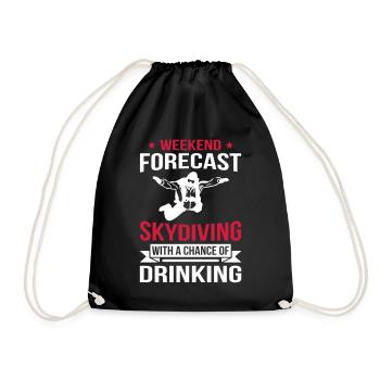 Weekend Forecast Skydiving - Turnbeutel - Schwarz - Vorne
