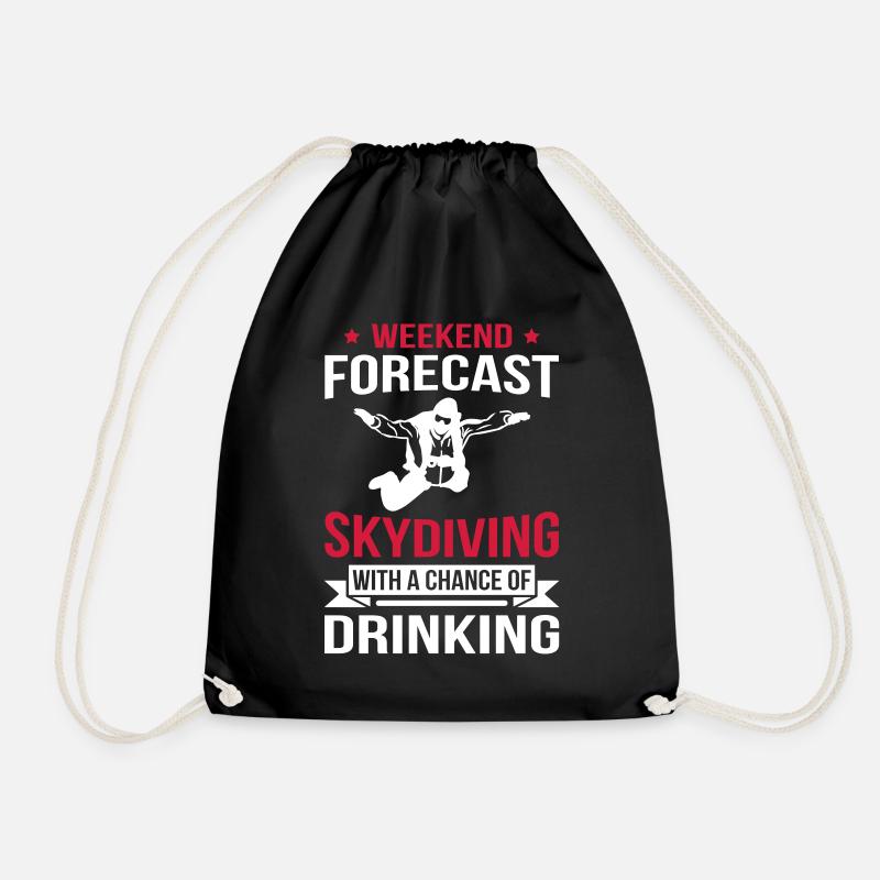 Weekend Forecast Skydiving - Turnbeutel - Schwarz