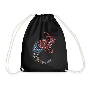 Conception de banc de crabe pour les fiers amateurs de crabe - Sac de sport léger - noir - Devant