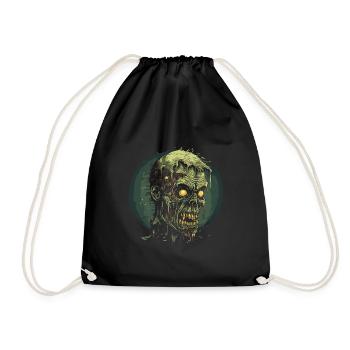 Zombie Halloween Horror Monster - Drawstring Bag - black - Front