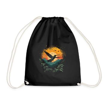 colibri, oiseau, la nature, animaux, nature sauvage, nectar - Sac de sport léger - noir - Devant